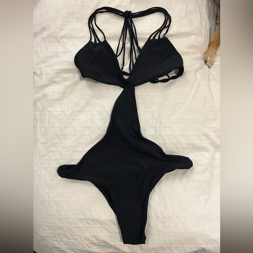 Mikoh Black Cutout Swimsuit